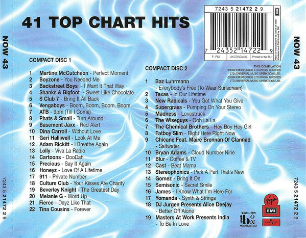 Various - Now That's What I Call Music! 43 - Used CD image 2