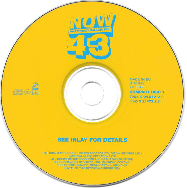 Various - Now That's What I Call Music! 43 - Used CD image 3