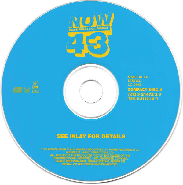Various - Now That's What I Call Music! 43 - Used CD image 4