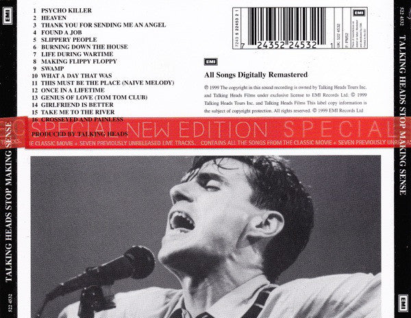 Talking Heads - Stop Making Sense - CD image 2