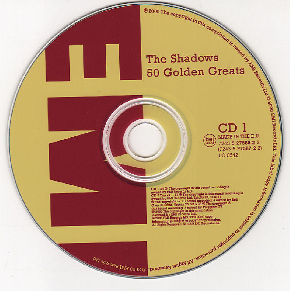 Shadows - 50 Golden Greats - CD image 1