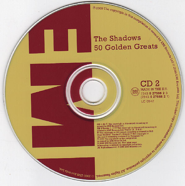 Shadows - 50 Golden Greats - CD image 2
