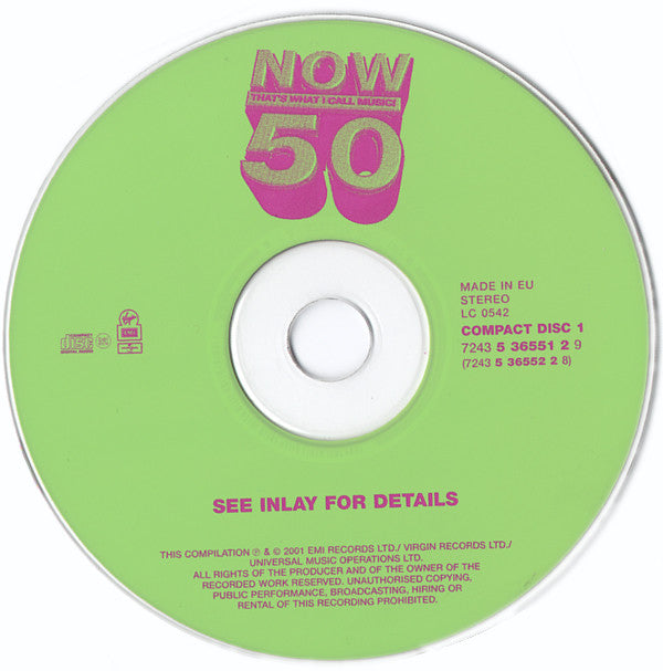 Various - Now That's What I Call Music! 50 - Used CD image 3