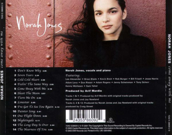 Norah Jones - Come Away With Me - Used CD image 8