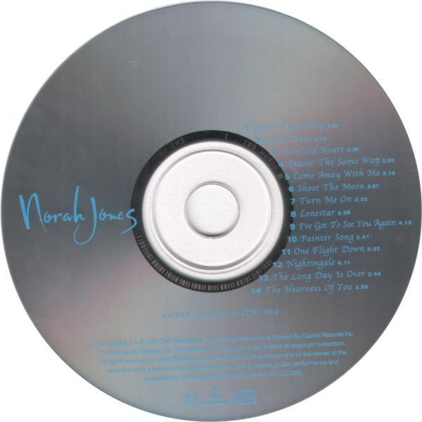Norah Jones - Come Away With Me - Used CD image 9