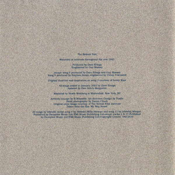Idlewild - Remote Part - Used CD image 9