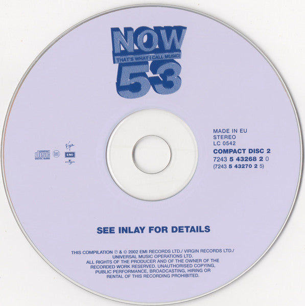 Various - Now That's What I Call Music! 53 - Used CD image 5