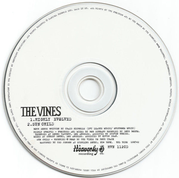 Vines - Highly Evolved - Used CD image 7