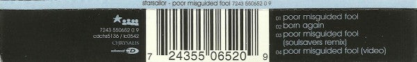 Starsailor - Poor Misguided Fool - Used CD image 3