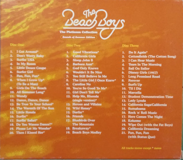 Beach Boys - Platinum Collection (Sounds Of Summer Edition) - CD image 4