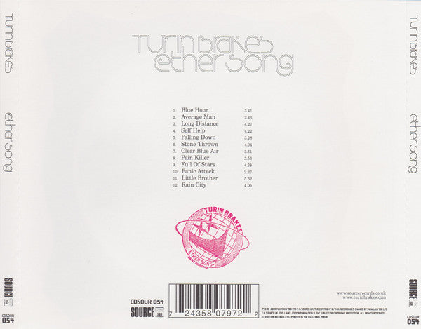 Turin Brakes - Ether Song - Used CD image 2