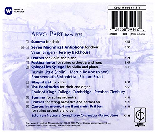 Arvo Part - Best Of - CD image 2
