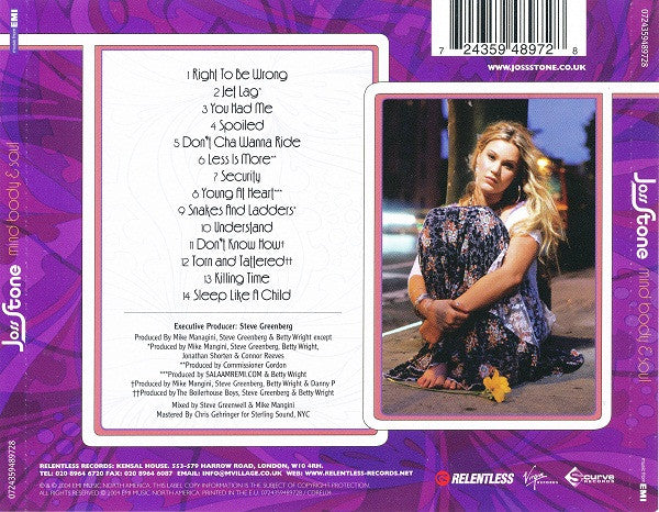 Joss Stone - Mind Body & Soul - Used CD image 2