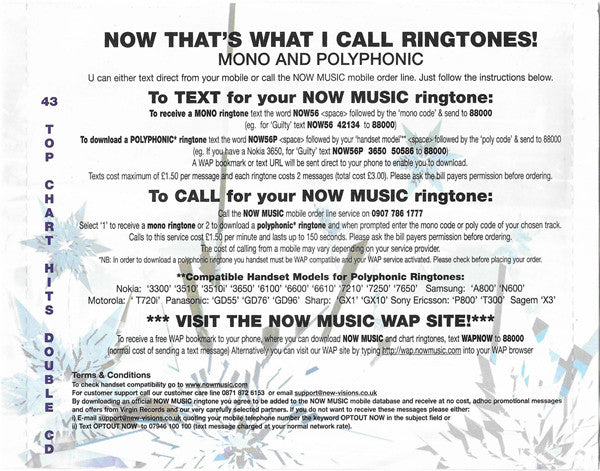 Various - Now That's What I Call Music! 56 - Used CD image 3