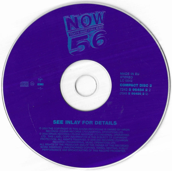 Various - Now That's What I Call Music! 56 - Used CD image 5