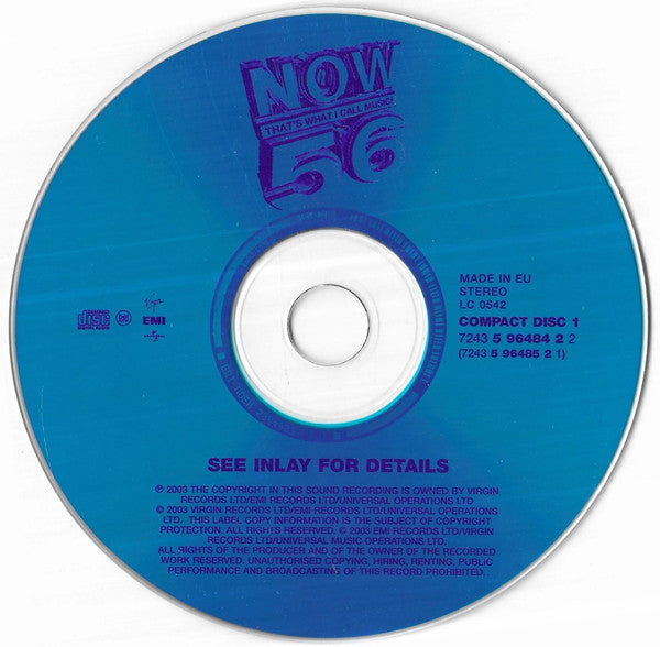 Various - Now That's What I Call Music! 56 - Used CD image 9