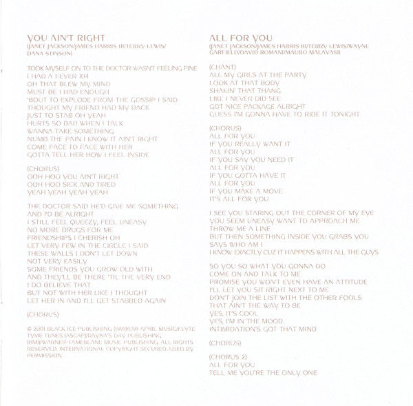 Janet Jackson - All For You - Used CD image 10
