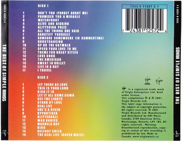 Simple Minds - Best Of - Used CD image 2