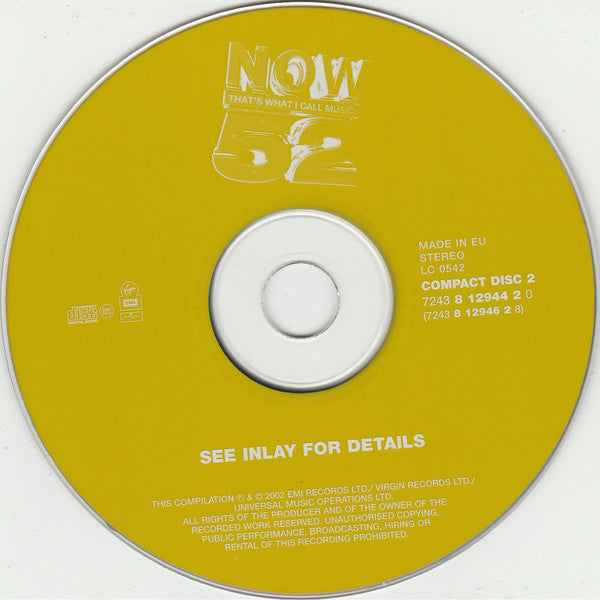 Various - Now That's What I Call Music! 52 - Used CD image 4