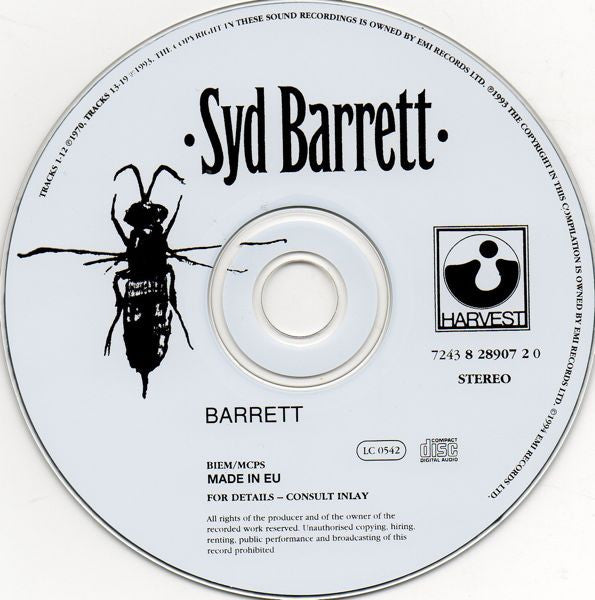 Syd Barrett - Barrett - Used CD image 3