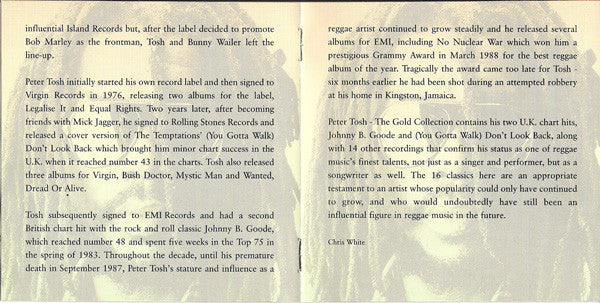 Peter Tosh - Gold Collection - Used CD image 5