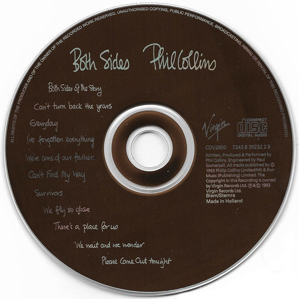 Phil Collins - Both Sides - Used CD image 11