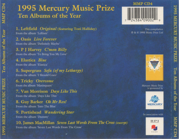 Various - 1995 Mercury Music Prize Ten Albums Of The Year - Used CD image 10