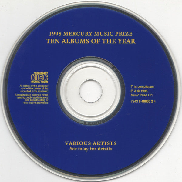 Various - 1995 Mercury Music Prize Ten Albums Of The Year - Used CD image 3