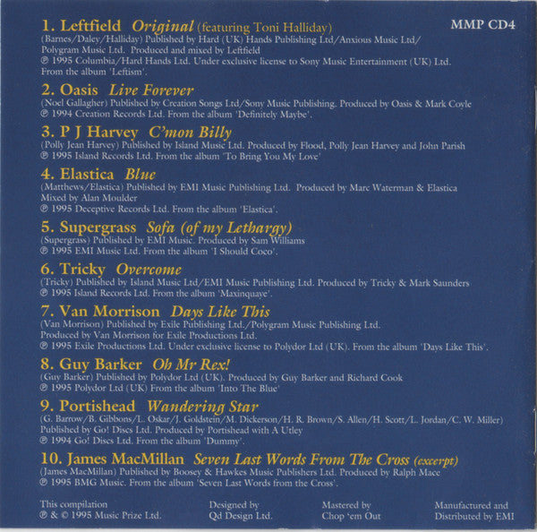 Various - 1995 Mercury Music Prize Ten Albums Of The Year - Used CD image 7