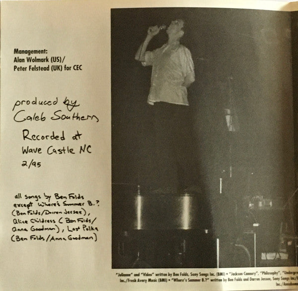 Ben Folds Five - Used CD image 4