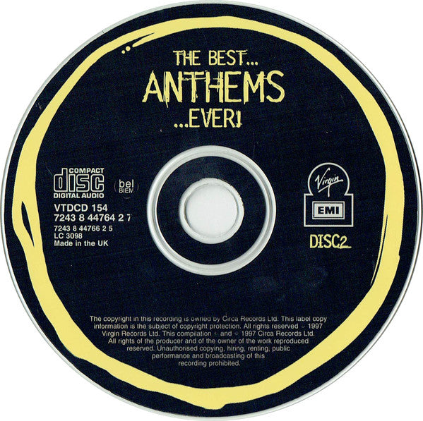 Various - Best...Anthems...Ever! - Used CD image 9