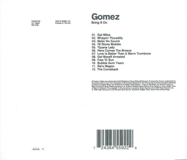 Gomez - Bring It On - Used CD image 6