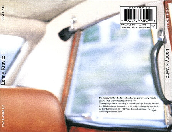 Lenny Kravitz - 5 - Used CD image 2