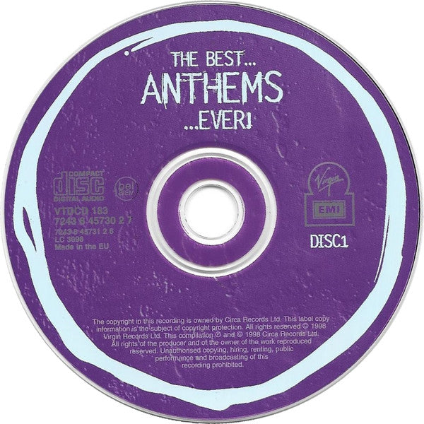 Various - Best...Anthems...Ever! - Used CD image 3