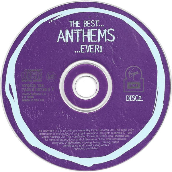 Various - Best...Anthems...Ever! - Used CD image 4
