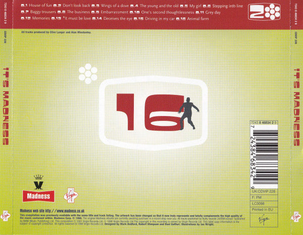 Madness - It's : Sixteen Classic Tracks - Used CD image 2