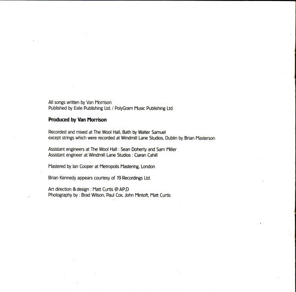 Van Morrison - Back On Top - Used CD image 5