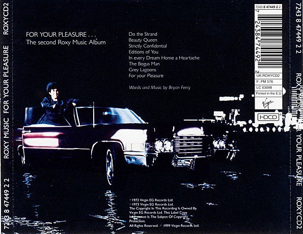 Roxy Music - For Your Pleasure - Used CD image 2