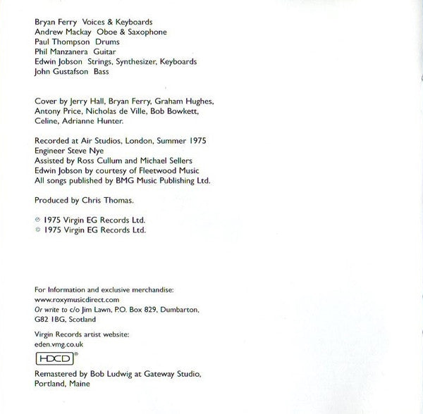 Roxy Music - Siren - Used CD image 5