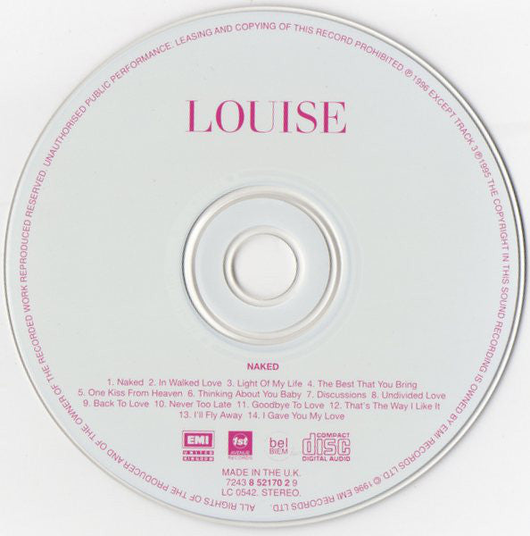 Louise - Naked - Used CD image 8
