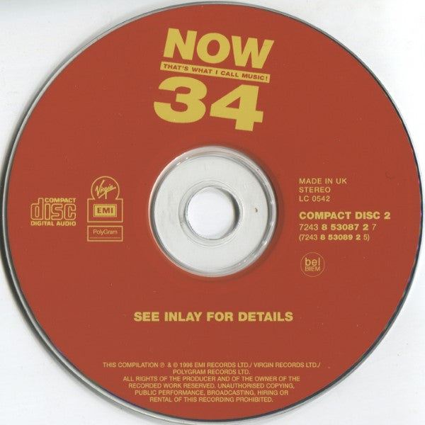 Various - Now That's What I Call Music! 34 - Used CD image 5