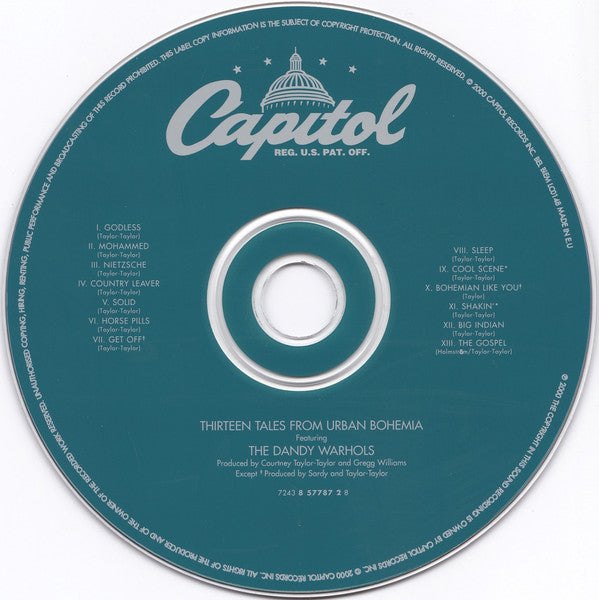 Dandy Warhols - Thirteen Tales From Urban Bohemia - Used CD image 3