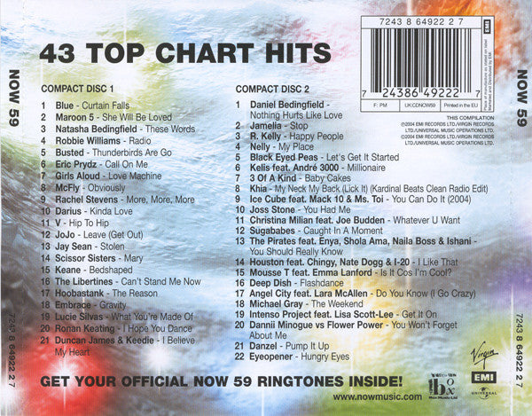Various - Now That's What I Call Music! 59 - Used CD image 2