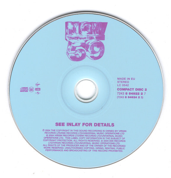 Various - Now That's What I Call Music! 59 - Used CD image 4