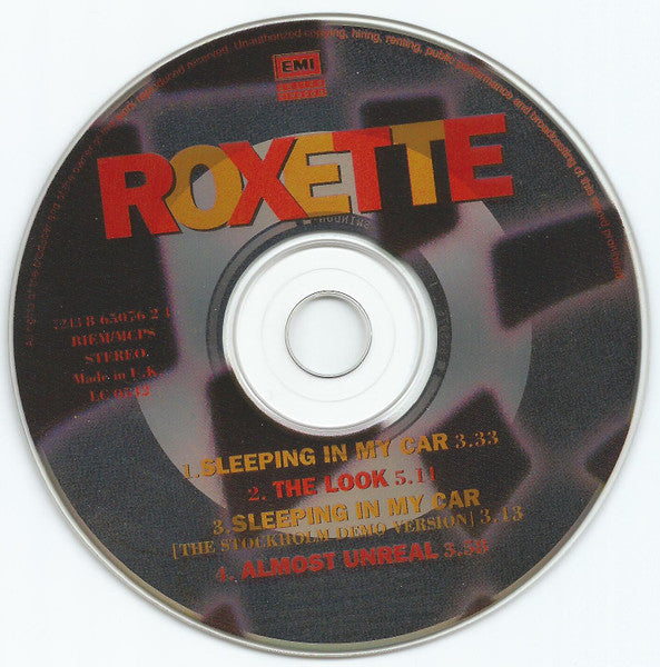 Roxette - Sleeping In My Car - Used CD image 3