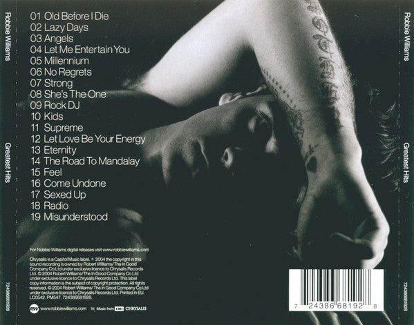 Robbie Williams - Greatest Hits - Used CD image 2