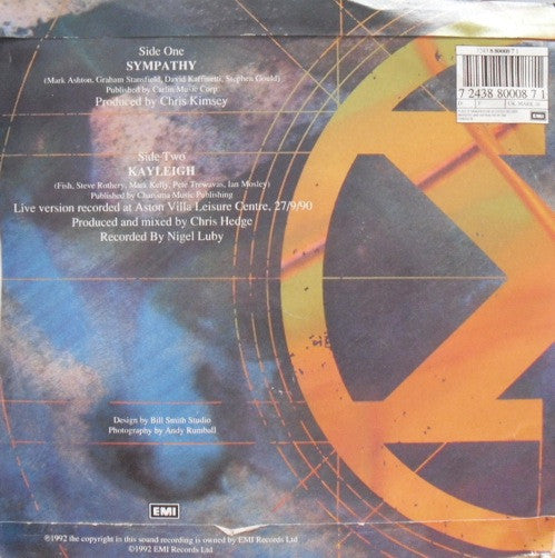 Marillion - Sympathy - Used Vinyl Record 7" image 2