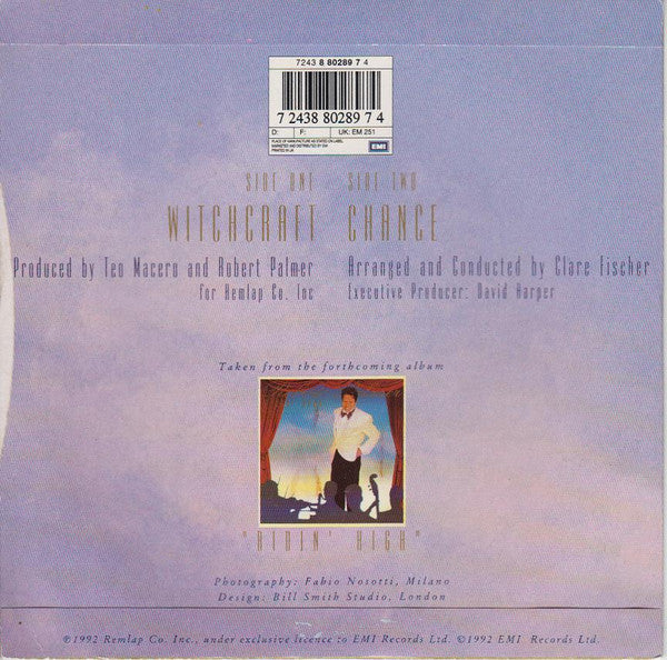 Robert Palmer - Witchcraft - Used Vinyl Record 7" image 2