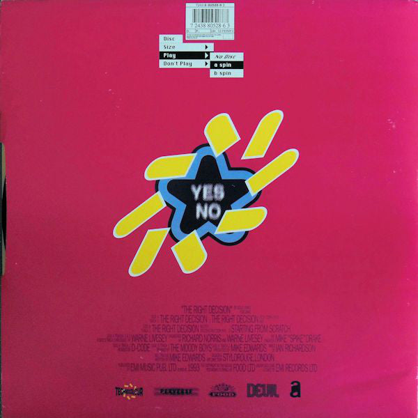 Jesus Jones - Right Decision - Used Vinyl Record 12" image 7