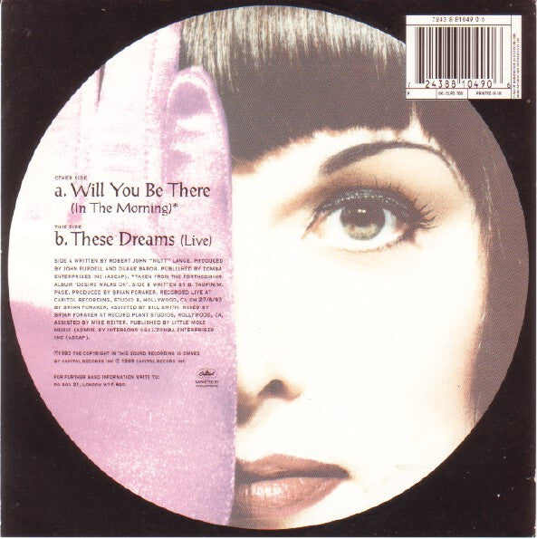 Heart - Will You Be There (In The Morning) - Used Vinyl Record 7" image 4